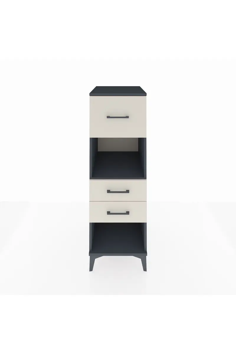 Kronos Dolap Tek Raflı 3 Çekmeceli 44x59x134