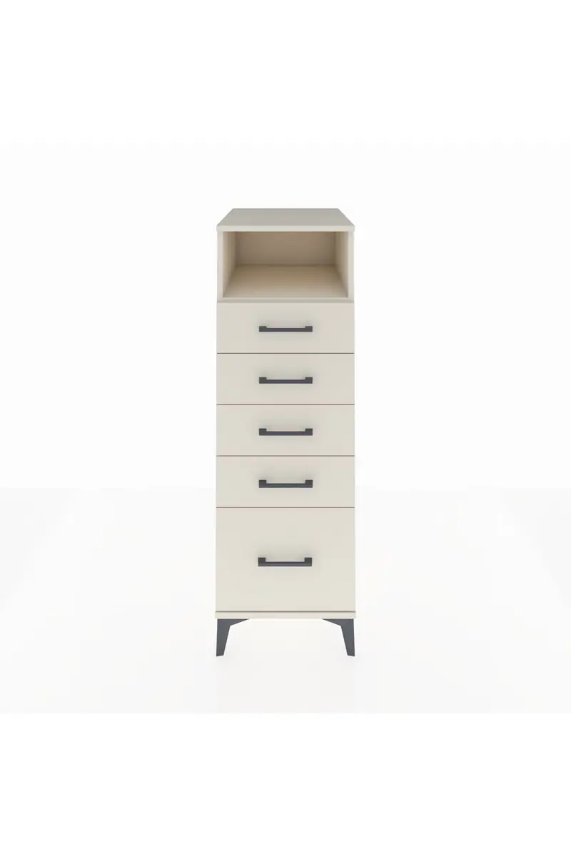 Kronos Dolap Tek Raflı 5 Çekmeceli 44x59x134