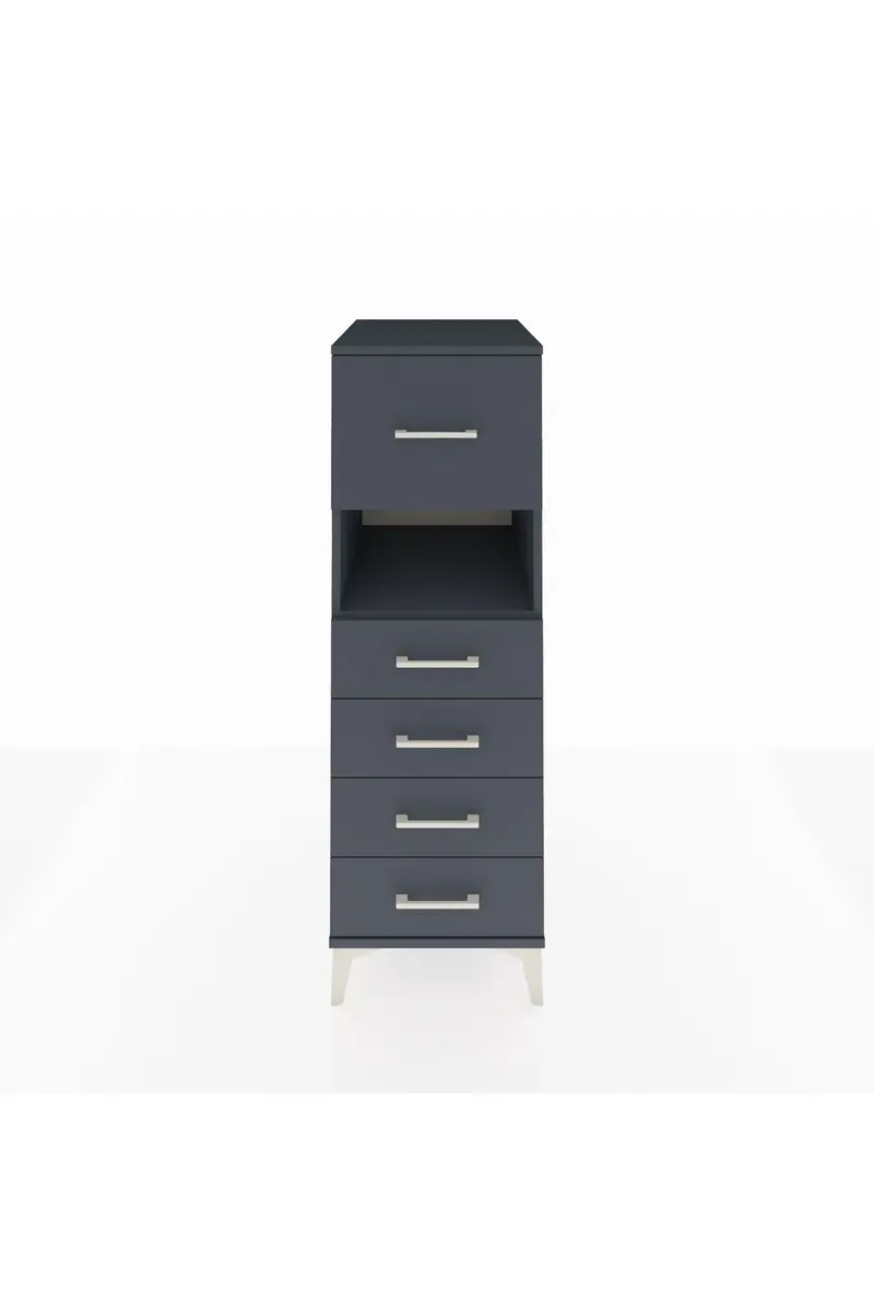 Kronos Dolap Tek Raflı 5 Çekmeceli 44x59x134