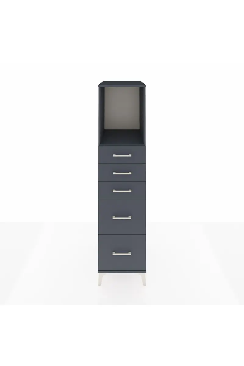 Kronos Dolap Tek Raflı 5 Çekmeceli 44x59x182