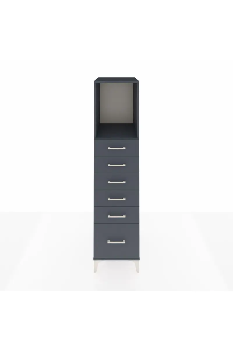 Kronos Dolap Tek Raflı 6 Çekmeceli 44x59x182