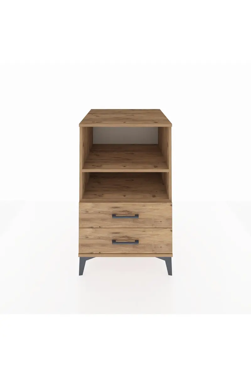 Kronos Komodin 2 Raflı 2 Çekmeceli 60x59x96
