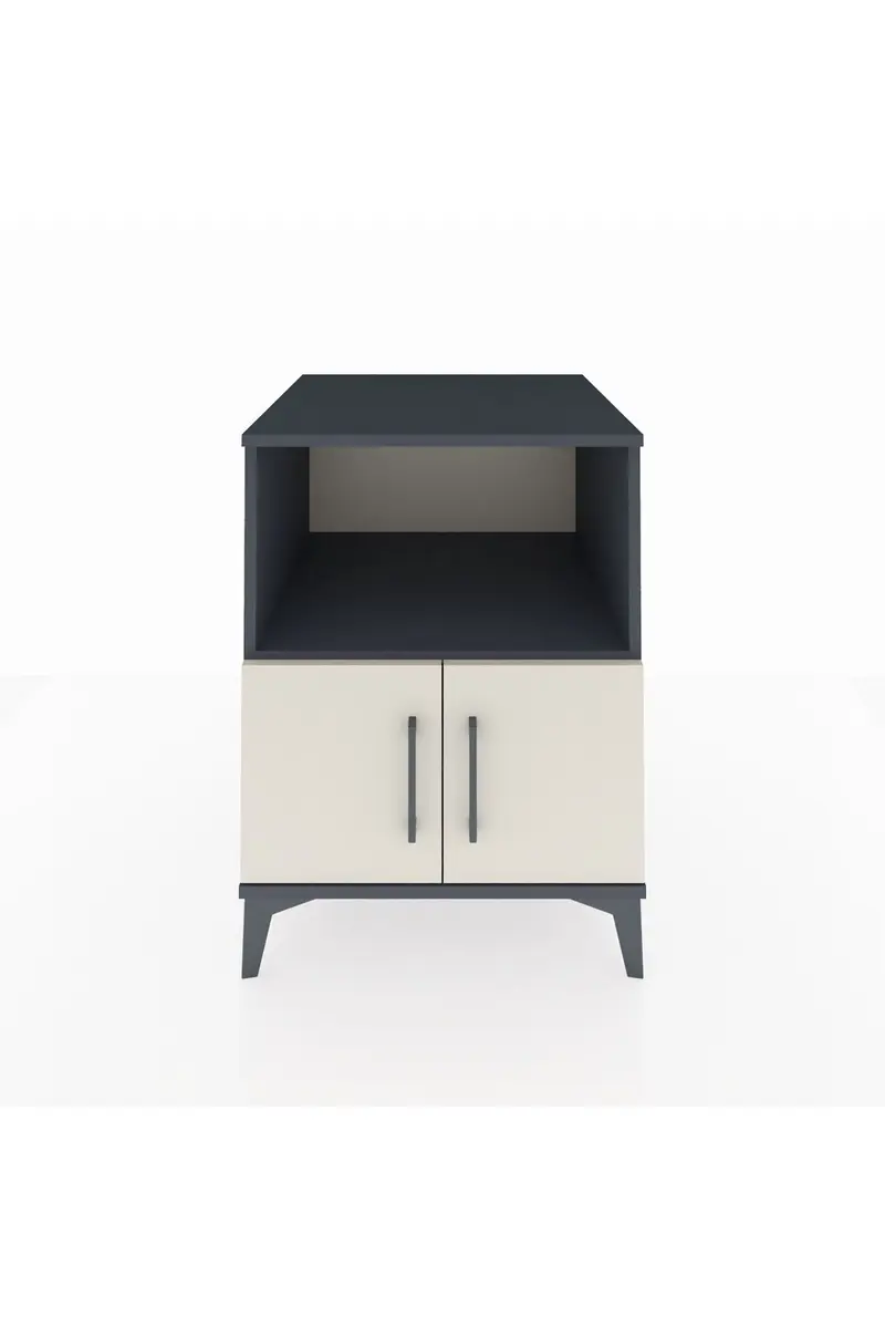 Kronos Komodin 2 Raflı 2 Kapaklı 60x59x80