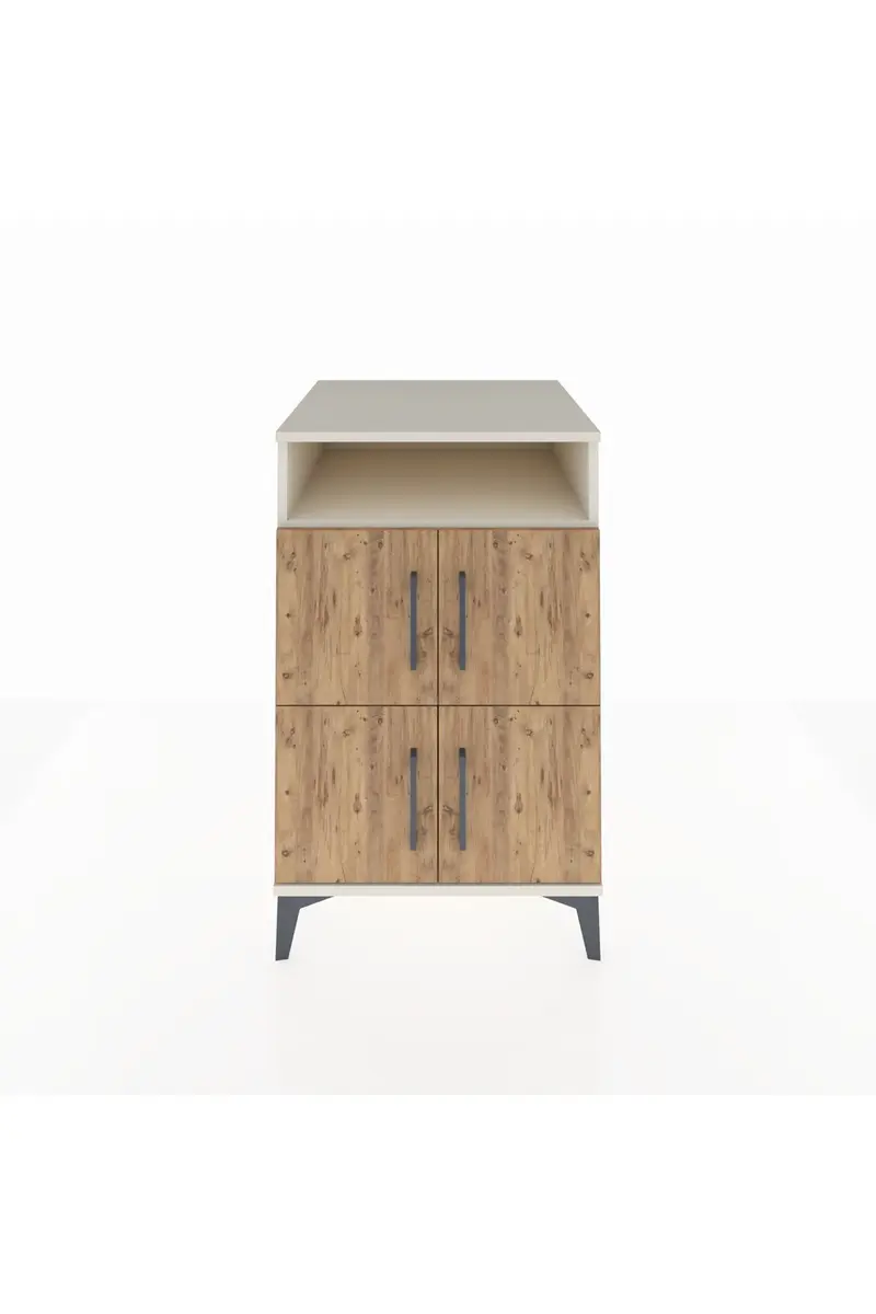 Kronos Komodin 2 Raflı 4 Kapaklı 60x59x96