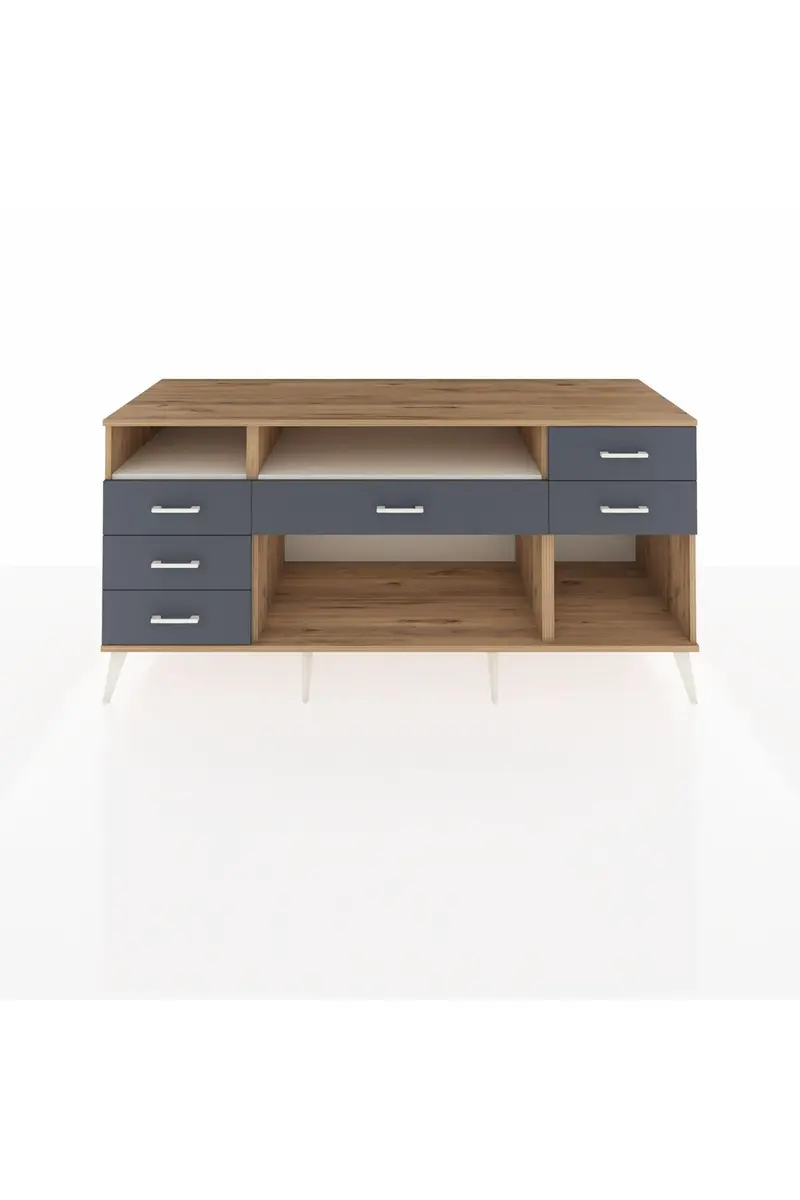 Kronos Konsol 2 Raflı 6 Çekmeceli 176x59x83