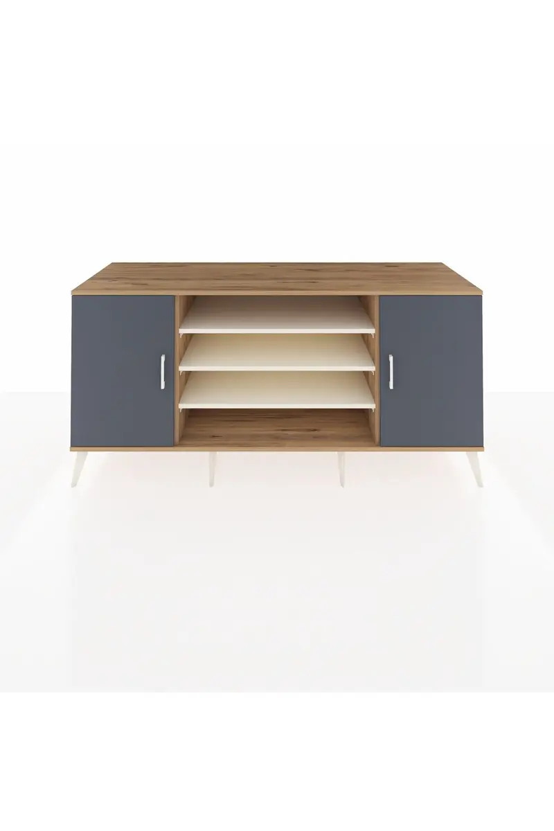 Kronos Konsol 5 Raflı 2 Kapaklı 176x59x83