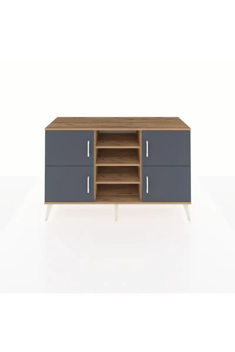 Kronos Konsol 5 Raflı 4 Kapaklı 132x59x83