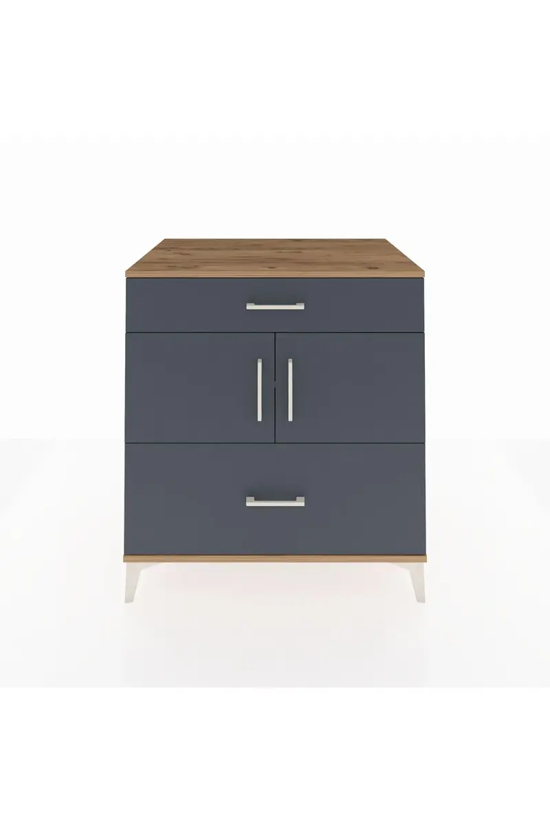 Kronos Şifonyer 2 Raflı 2 Çekmeceli 2 Kapaklı 88x59x96