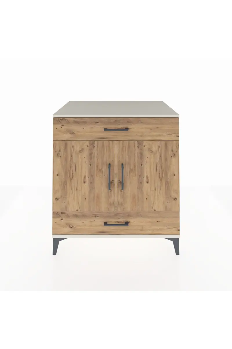 Kronos Şifonyer 2 Raflı 2 Çekmeceli 2 Kapaklı 88x59x96
