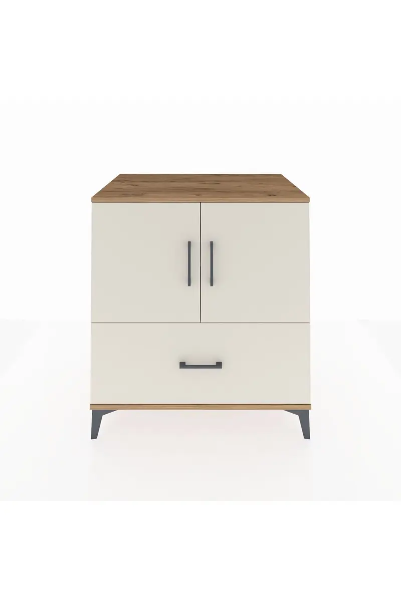 Kronos Şifonyer 2 Raflı Tek Çekmeceli 2 Kapaklı 88x59x96
