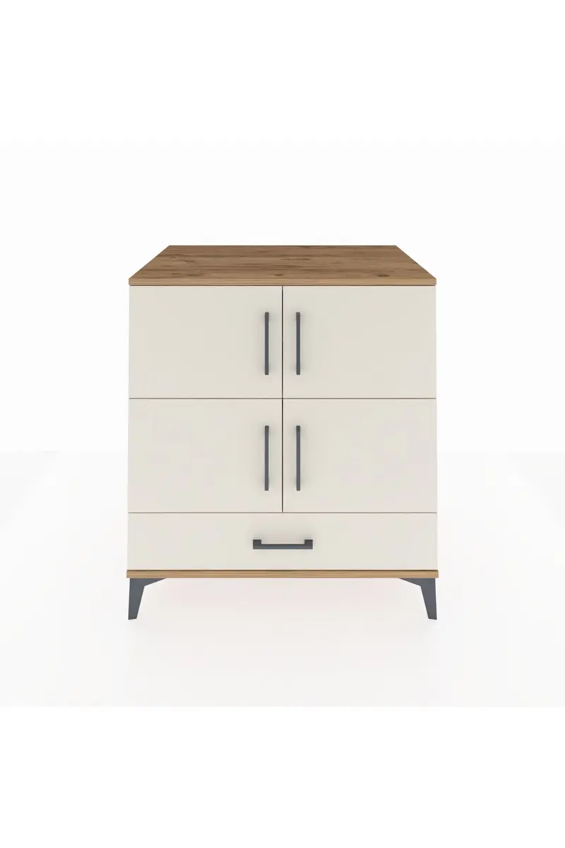 Kronos Şifonyer 4 Raflı Tek Çekmeceli 4 Kapaklı 88x59x96