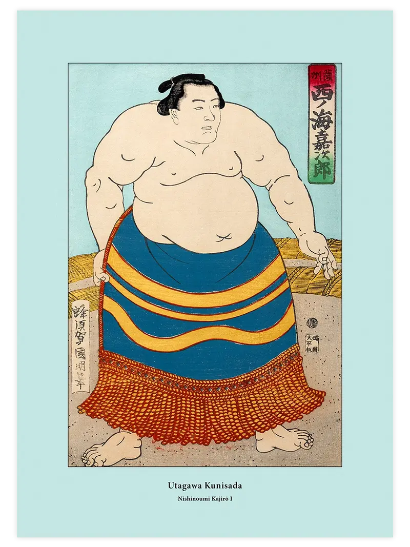 Kunisada Nishinoumi Kajiro - Art Print