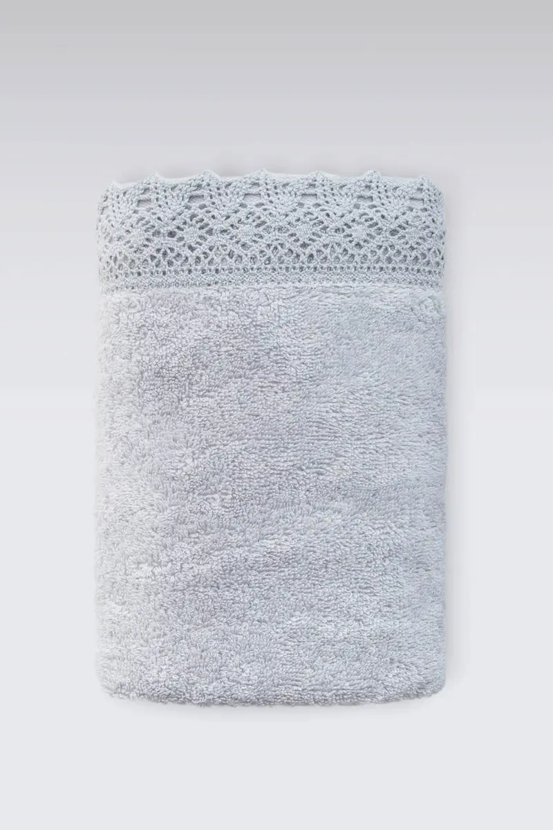 Lacy Banyo Havlusu 90x150 cm Gri