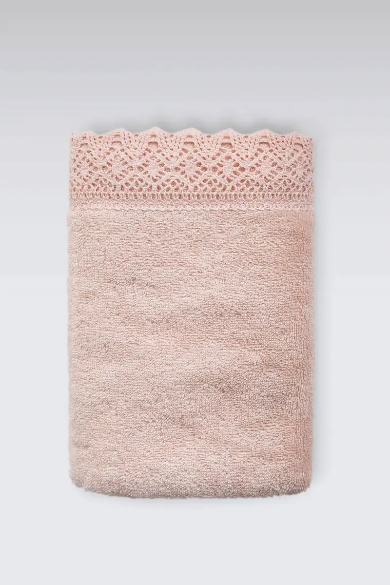 Lacy Banyo Havlusu 90x150 cm Pembe