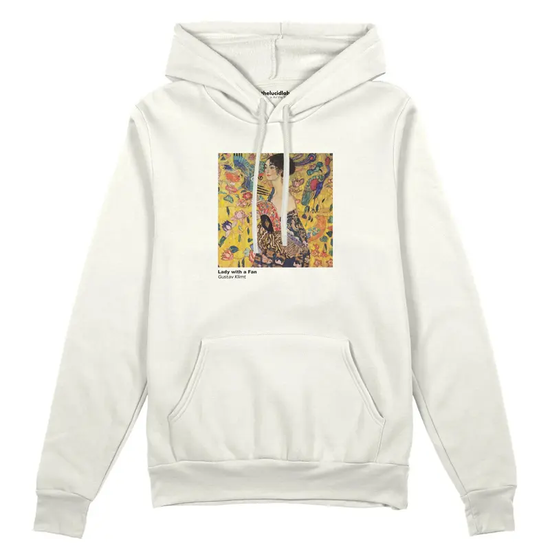 Lady with a Fan Oversize Hoodie