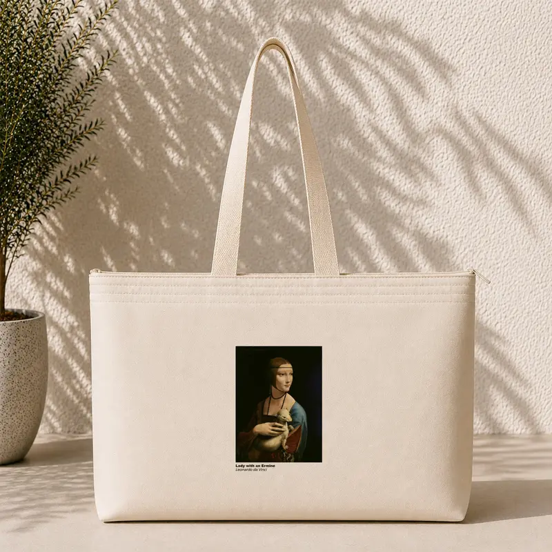 Lady with an Ermine Weekend Tote Bag