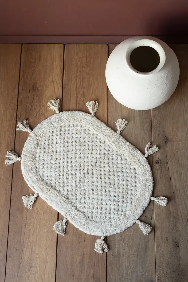 Lampetie | Elora Tekli Banyo Paspası 40x60 Bej