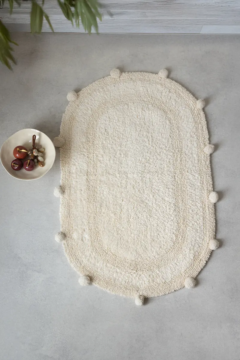 Lampetie | Eris Tekli Banyo Paspası 50x80 Bej