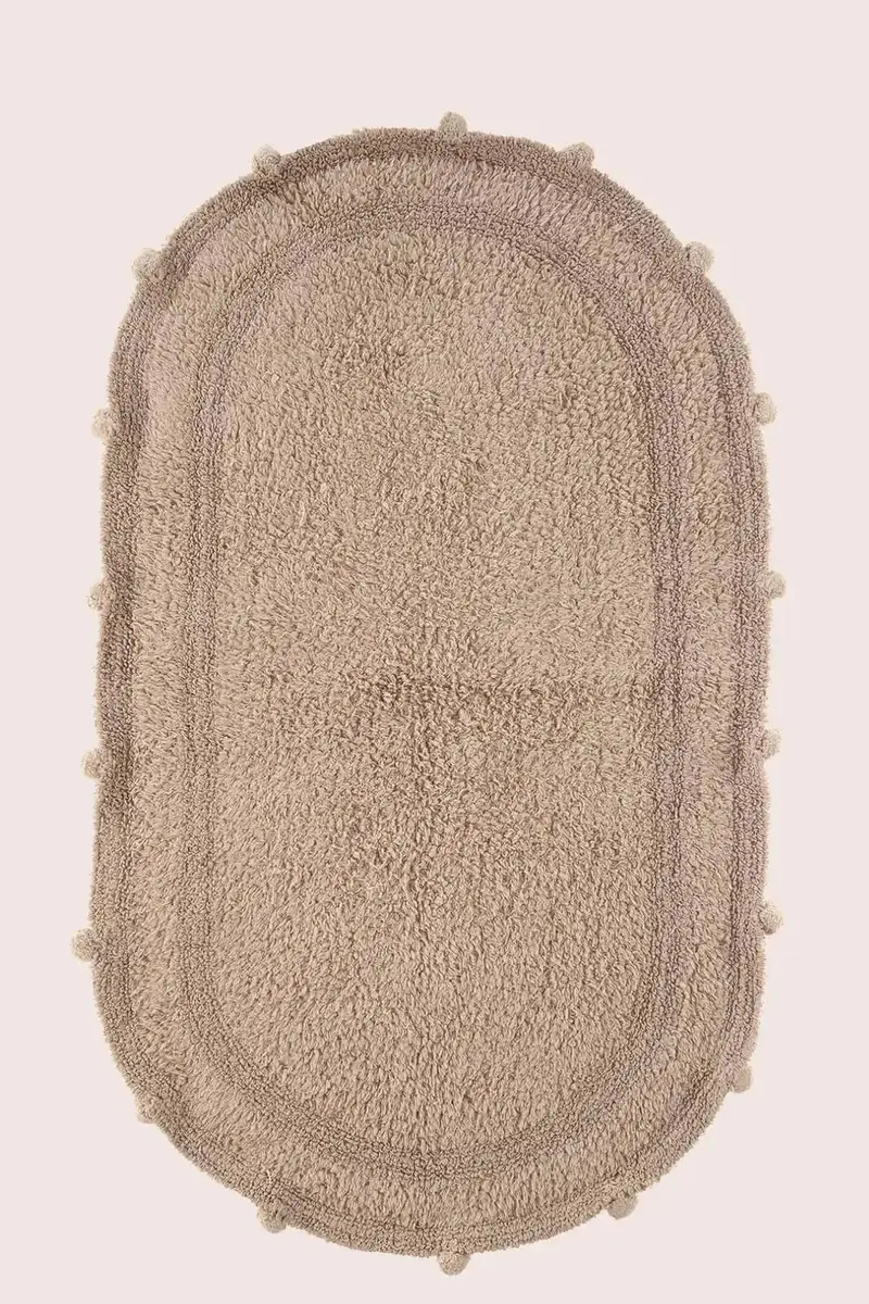 Lampetie | Eris Tekli Banyo Paspası 70x120 Kahverengi