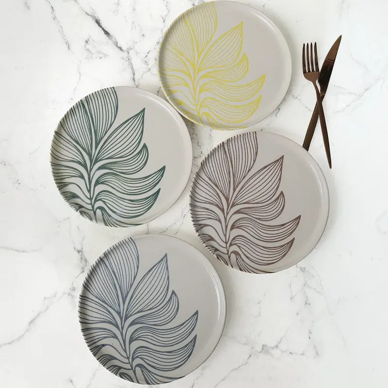 Leaf Harmony Nordic Pasta Tabağı 22cm 4 Adet