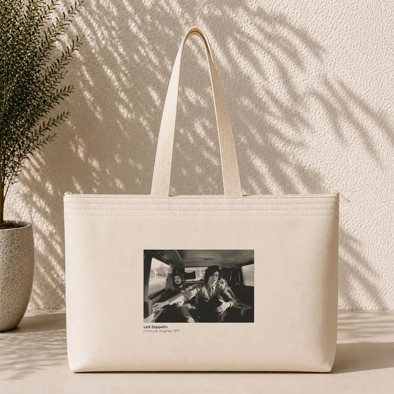 Led Zeppelin Limo Los Angeles 1971 Weekend Tote Bag