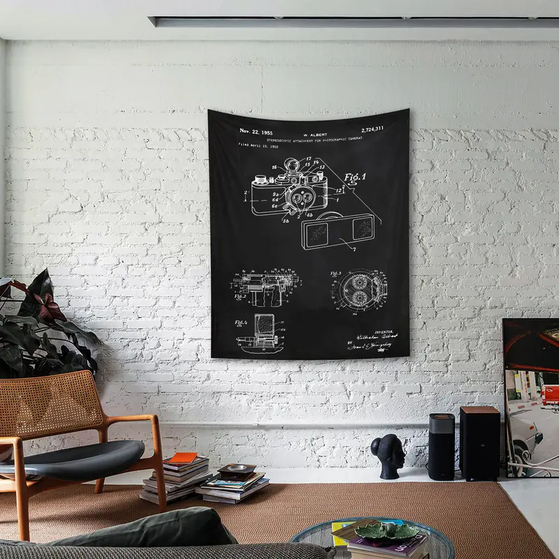 Leica M Fotoğraf Makinesi Chalkboard Duvar Örtüsü