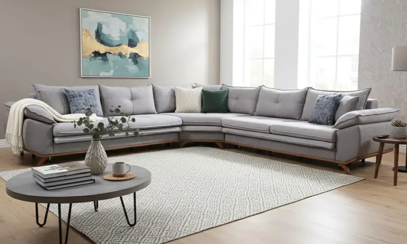 Leon Modern Yataklı Bazalı Köşe Koltuk Takımı