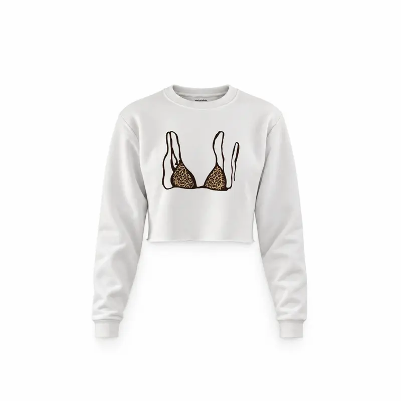 Leopard Bikini Crop Sweatshirt