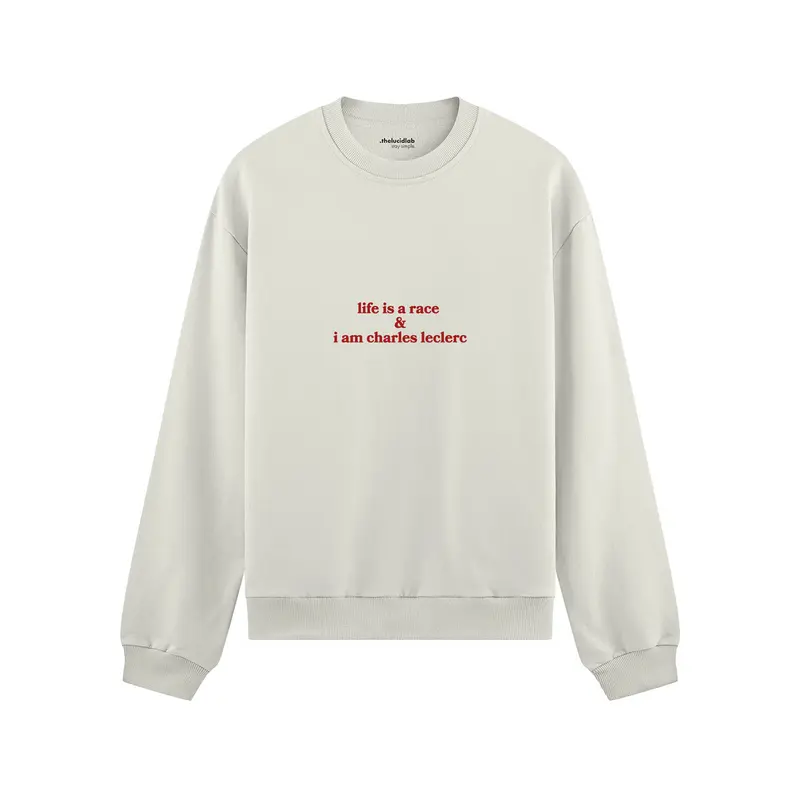 Life Is A Race Oversize Sweatshirt