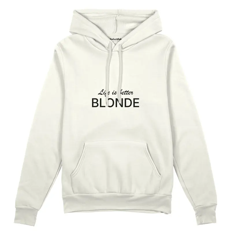 Life is better Blonde Oversize Hoodie