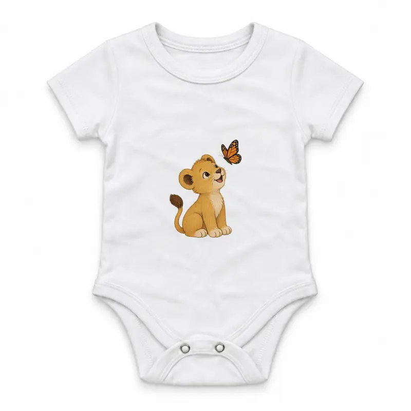 Lion Cub and Butterfly Çıtçıtlı Body