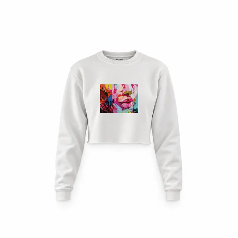 Lips Crop Sweatshirt