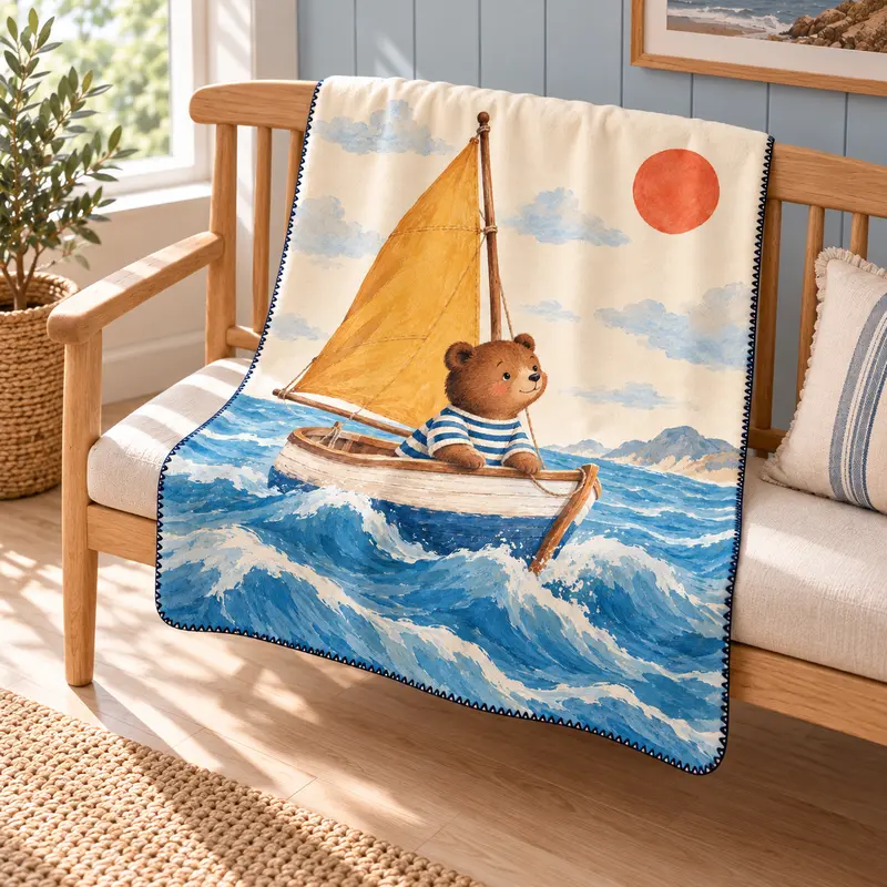 Little Sailor Polar Bebek Battaniyesi