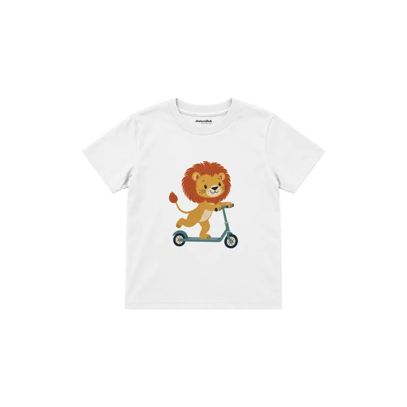 Little Scooter Lion Çocuk Tişört