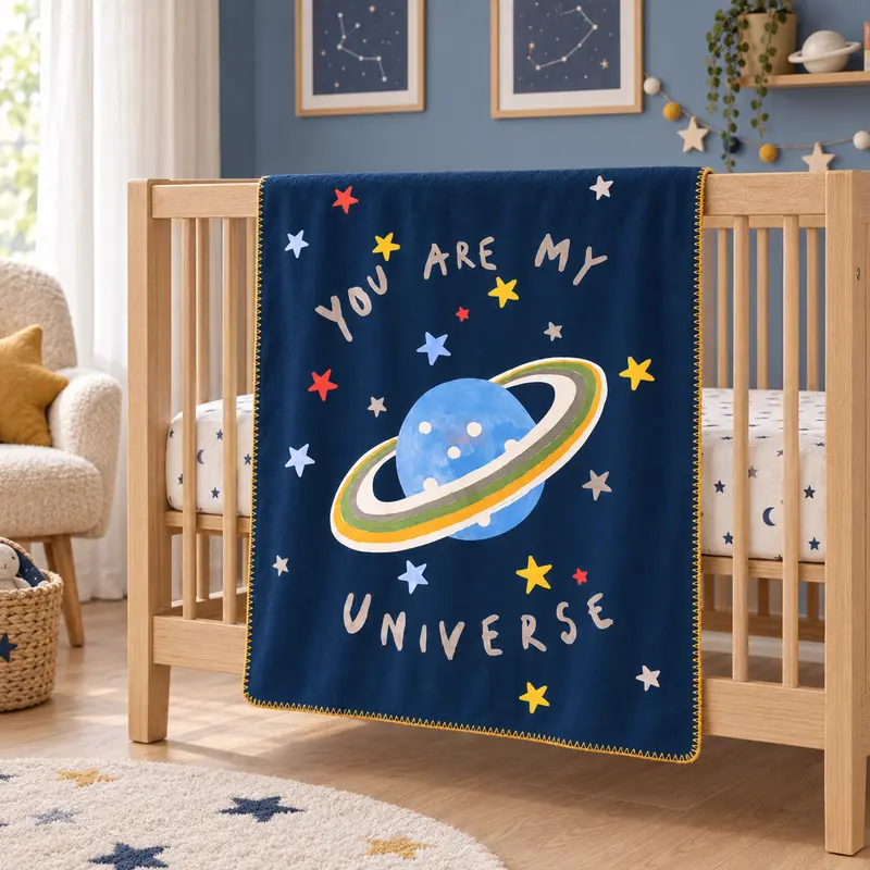 Little Universe Polar Bebek Battaniyesi