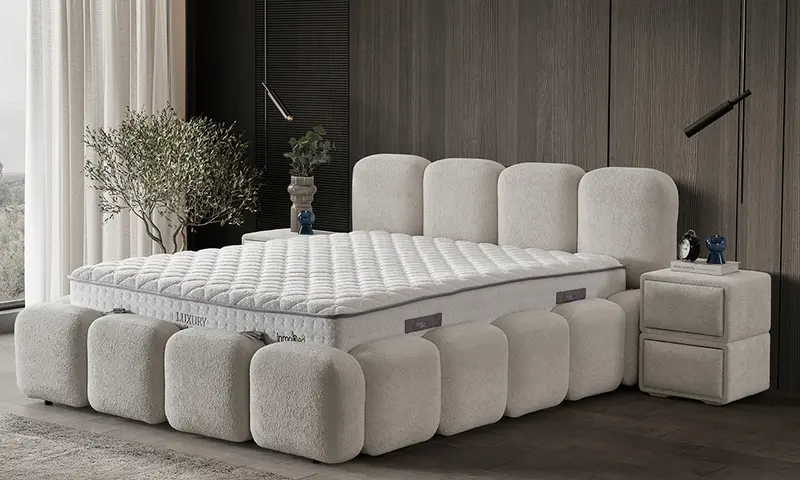 Luxury Modern Baza Başlık ve Yatak Set