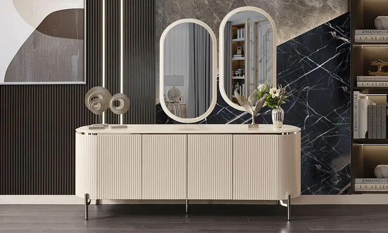 Lyon Krem Modern Konsol