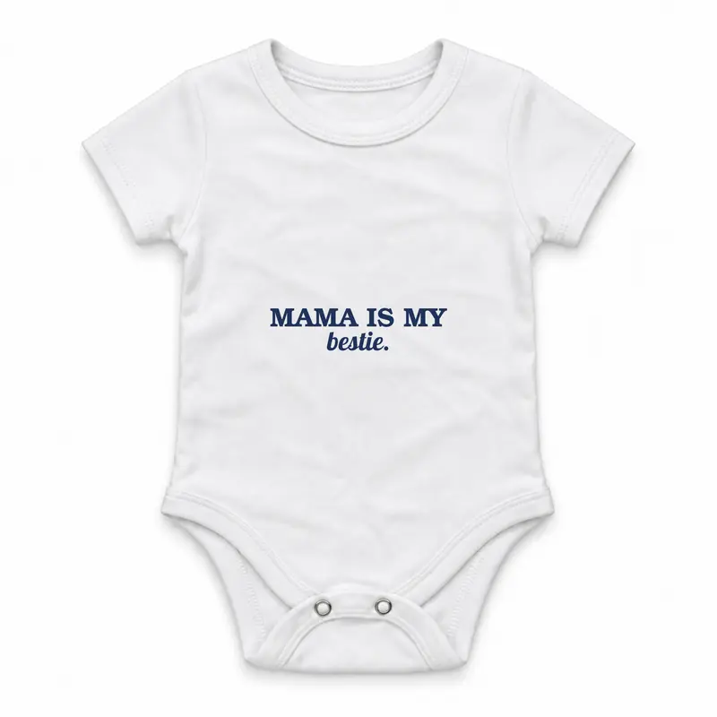 Mama Is My Bestie Çıtçıtlı Body