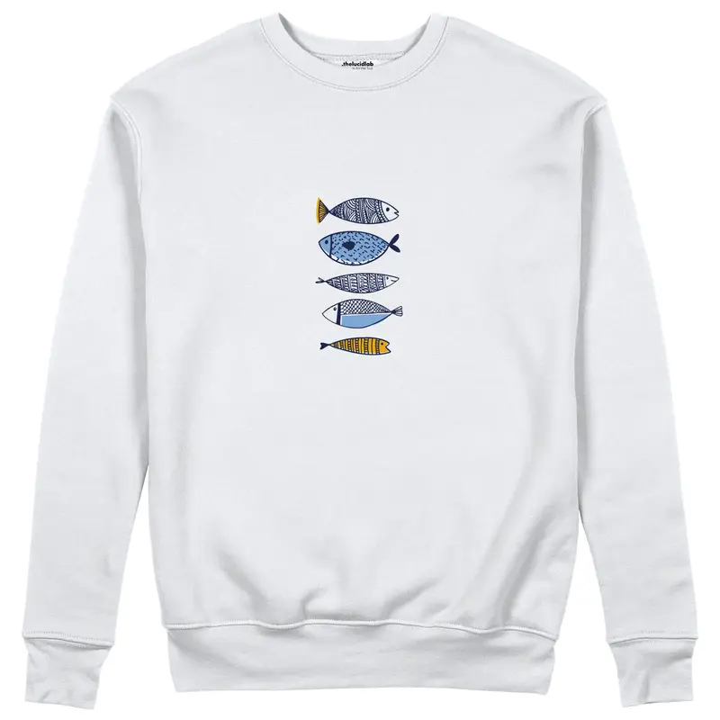 Marine Pattern Study Sweatshirt