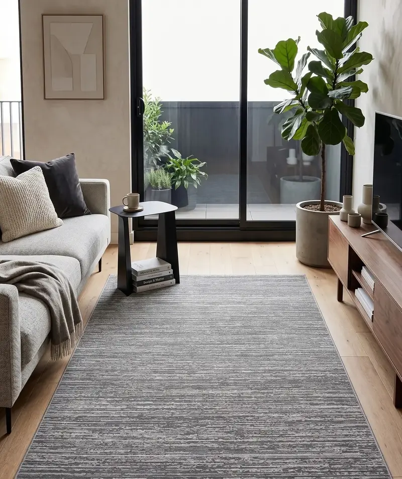 Markiz 1099 Antrasit Modern Halı – Sade Tasarım, Yumuşak Doku ve Dayanıklı Yapı