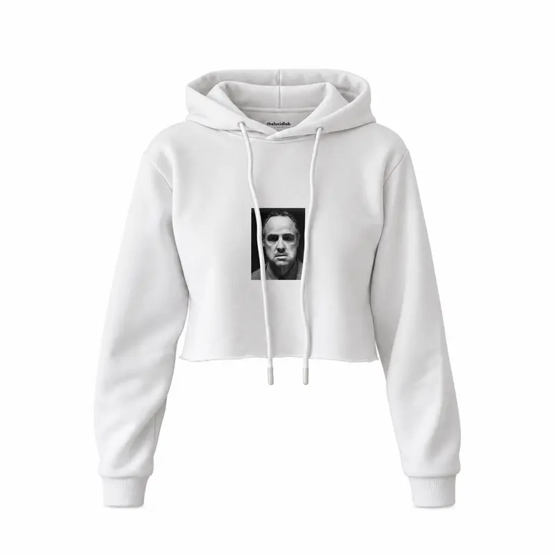 Marlon Brando / Godfather 1972 Crop Hoodie