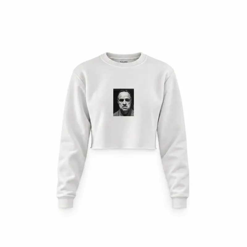 Marlon Brando / Godfather 1972 Crop Sweatshirt
