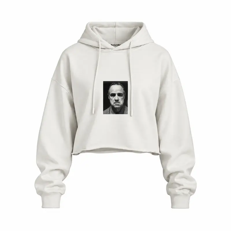 Marlon Brando / Godfather 1972 Oversize Crop Hoodie