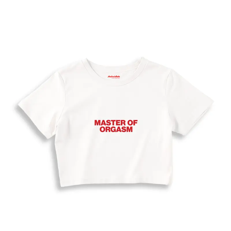 Master Of Orgasm Crop Tişört