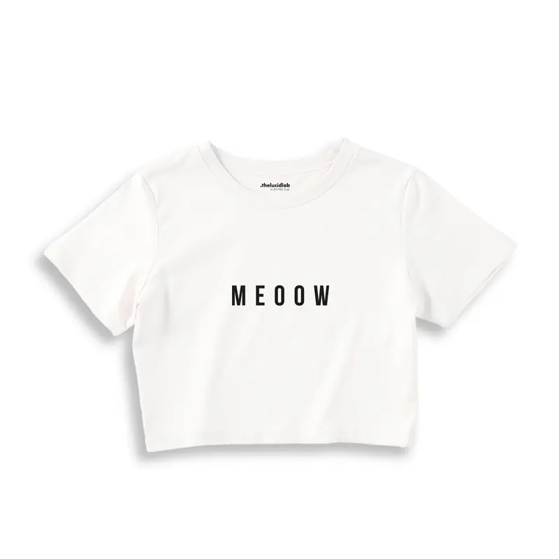 Meoow Crop Tişört