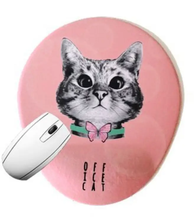 Meraklı Kedi Bilek Destekli Mousepad