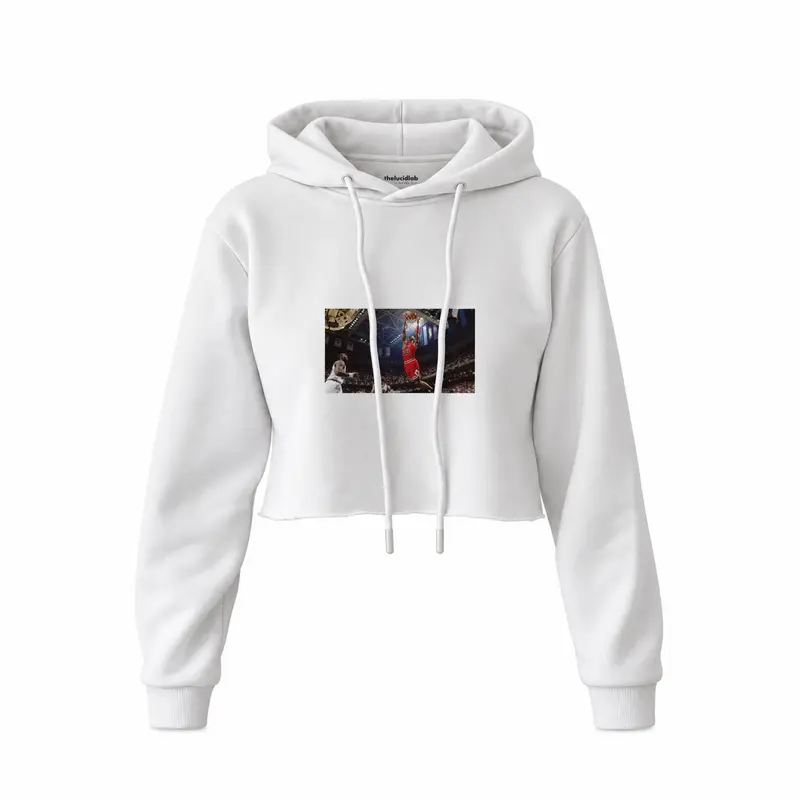 Michael Jordan Chicago Bulls 1997 Crop Hoodie