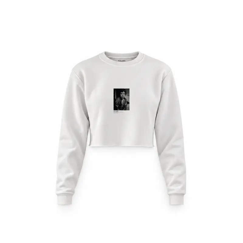 Mick Jagger backstage at the Palladium London 1967 Crop Sweatshirt
