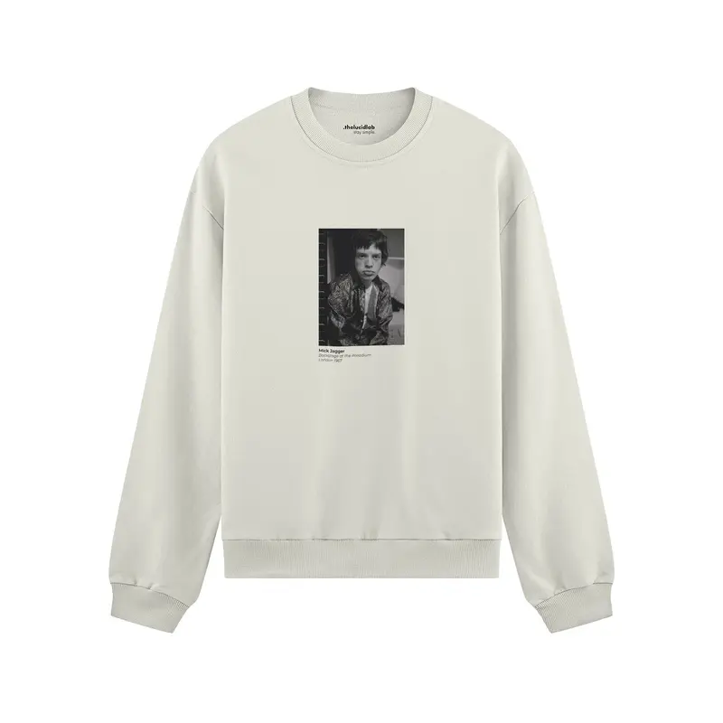 Mick Jagger backstage at the Palladium London 1967 Oversize Sweatshirt