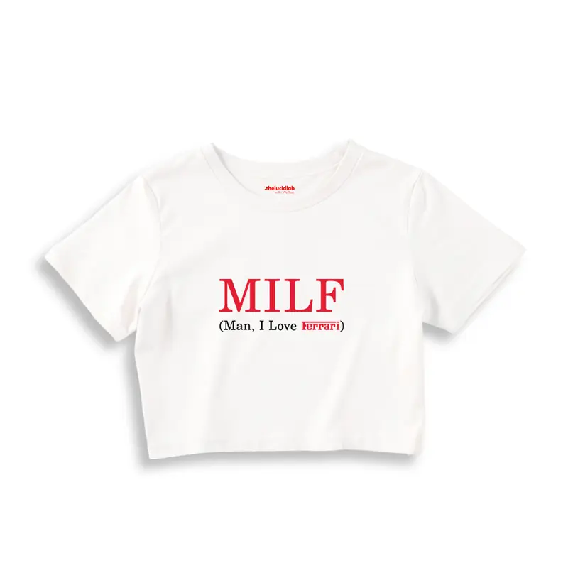 MILF / Man I Love Ferrari Crop Tişört